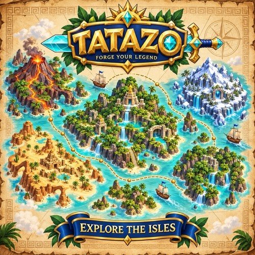 Painted map of the isles